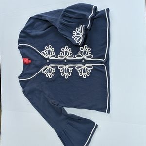 Oscar de la Renta. Blue knit cardigan Sz L